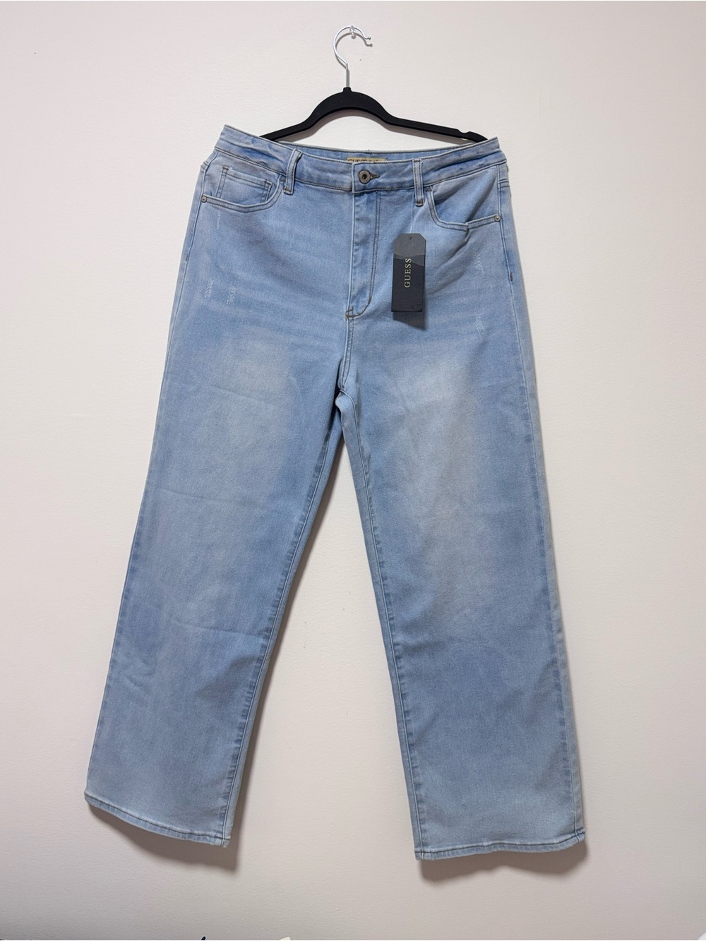 GUESS Dara NWT Ultra HR Wide Leg Jeans Women’s 32x31 Light Wash